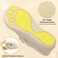 thumbnail image 4 of Leisfit Womens Wide Diabetic House Shoes Adjustable Walking Shoe, 4 of 6