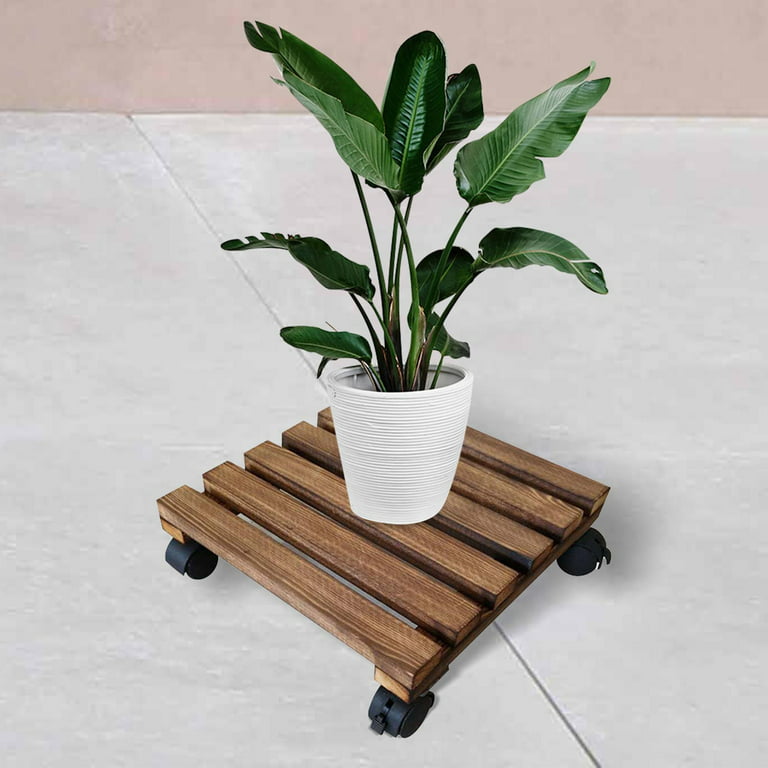 Cheers.US Plant Pallet Caddy, Planter Pot Mover, Plant Pot Pallet Dolly  Caster Rolling Plant Stand with Universal Wheels Indoor Outdoor Planter  Trolley Casters Tray 