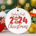 thumbnail image 6 of NSESSHome Christmas Ornament 2024, My First Christmas Tree Ornaments, Babys First Christmas Ornament 2024 Boy Girl, Babys 1st Christmas Ornament Hanging, Baby First Christmas Ornament 2024, 6 of 7