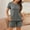 Gray, variant on CLOISE Pajamas for Women Set Two-Piece Comfy Short Sleeve Sleepwear Blouses and Comfort Shorts Night Clothes Set Comfortable Ribbed Solid Fall Loungewear