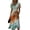 Saffron, variant on Minjewel Ladies Floral Casual Fashionable Short Sleeve V-Neck Dress for Spring Summer Women's Daily Casual Wear,White,L
