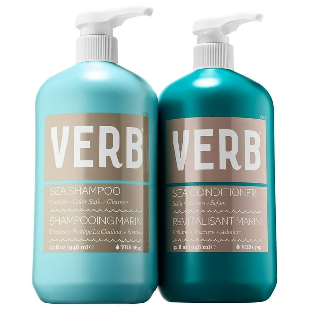 Verb VERB SEA Shampoo & Conditioner LITER DUO (32 oz each) Walmart