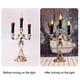 thumbnail image 3 of Vela de Halloween KEWITY sin llama candelabro de calavera decoración casa encantada, 3 of 3