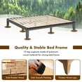 thumbnail image 5 of Giantex 14" Solid Wood Platform Bed Frame, Mattress Foundation, No Box Spring Needed, Easy Assembly, Espresso, 5 of 9