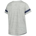 thumbnail image 3 of Women's-Profile  Heather Gray Milwaukee Brewers Raglan Lace-Up Fleck T-Shirt, 3 of 3