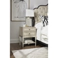 thumbnail image 2 of Bowery Hill Modern / Contemporary Bedroom Telephone Table in Silver Wood, 2 of 3