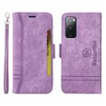 thumbnail image 2 of Dteck Fit for Samsung Galaxy S20 FE/Lite Wallet Phone Case with Wrist Strap,Shockproof Premium PU Leather Magnetic Clasp ID Credit Card Holder Slots Flip Stand Protective Phone Cover,Purple, 2 of 15