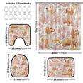 thumbnail image 3 of Shower Curtain and Rug Sets 4pcs Bathroom Sets Includes 12 Free Hooks 66" x 72" Lovely Cartoon Dachshund Dogs, 3 of 8