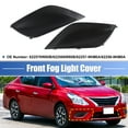 thumbnail image 3 of 1 Pair Fog Light Cover Trim Fog Lamp Grille No.622576W80B/622566W80B for Nissan Versa 2015-2018, 3 of 6