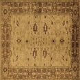 thumbnail image 1 of Ahgly Company Indoor Square Oriental Brown Traditional Area Rugs, 5' Square, 1 of 4