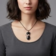 thumbnail image 3 of SharkTRUE Unique Cat-Shaped Natural Crystal Pendant: Playful Sophistication & Authentic Craftsmanship, 3 of 8