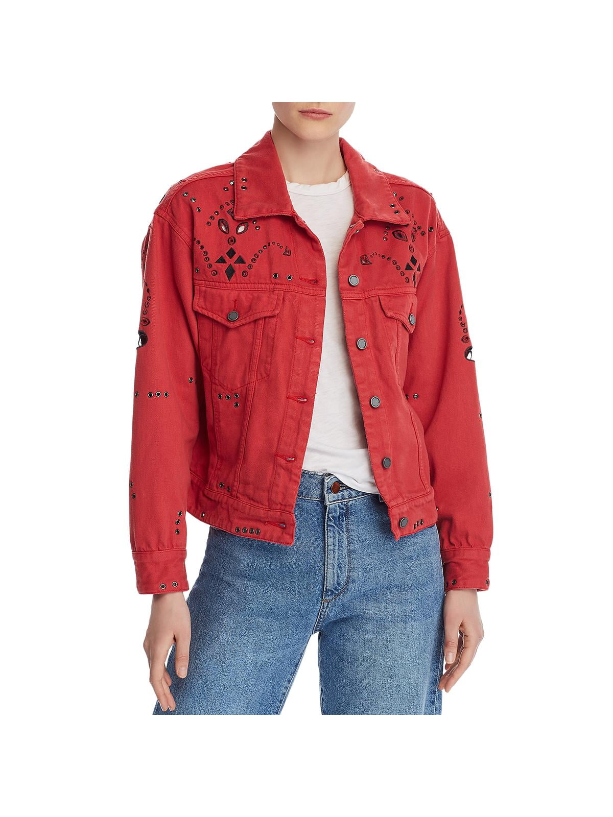 blanknyc embroidered denim jacket