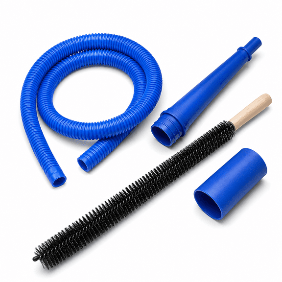 Universal Dryer Vent Cleaning Set,Bendable Vacuum Hose Attachment for Effective Lint Removal (3 pcs/set)
