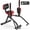 Black&Red, variant on MERACH Hip Abductor Machine, Glute & Leg Workout Equipment Trainer for Home Gym, 330lbs Weight Capacity, Black & Red