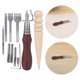 thumbnail image 4 of 1 juego de herramientas de cuero manuales Kit de herramientas de cuero hechas a mano DIY herramienta de costura manual Se, 4 of 6