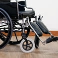 thumbnail image 3 of Miangastore 2 Pcs Roues de Rechange pour Déambulateur pour Fauteuils Roulants à Propulsion Pneus à Roulettes avant pour Petit Chariot Poussoir et Chariot de Magasinage Ensemble de Roues de Fauteuil Roulant Gris, 3 of 8