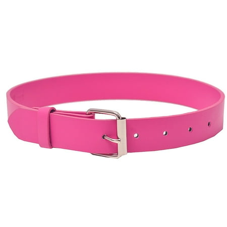 - Girls Fuchsia Square Metal Buckle Closure Trendy Belt