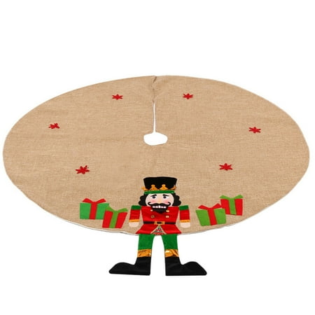 

FRCOLOR 1Pc Cartoon Christmas Tree Apron Christmas Tree Decoration Floor Mat (Red)