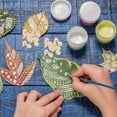 thumbnail image 3 of Miangastore Teardrop Wooden Craft Beige 200Pcs 0.6X0.4X0.1In, 3 of 8