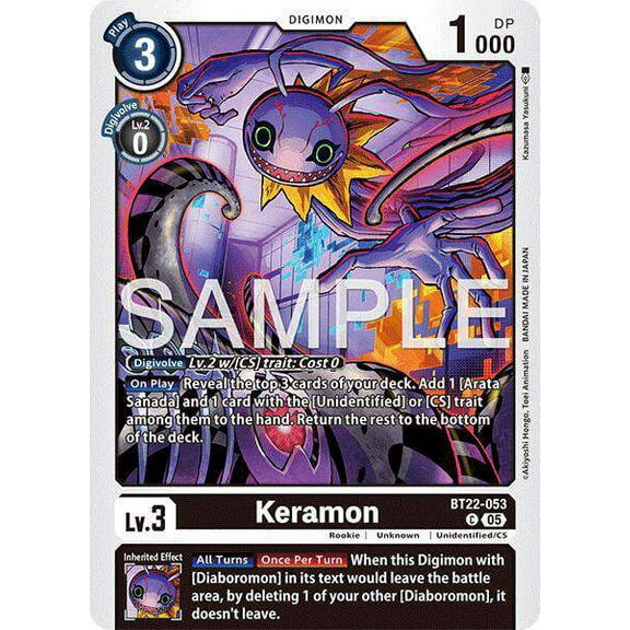 Digimon Cyber Eden Common Keramon BT22-053