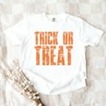 thumbnail image 3 of Trick or Treat Block Distressed - Women's Garment Dyed Graphic T-Shirt, 3 of 10