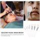 thumbnail image 3 of GOOHOCHY 7 brochas cosméticas para mujer con mango acrílico, cabezal para mascarilla facial, brocha de maquillaje, 3 of 8