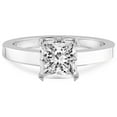 thumbnail image 3 of 1 Carat IGI Certified Princess Shape Lab Grown Diamond Engagement Ring | 14K White Gold |Ember Secret Halo Diamond Ring | FG-VS1-VS2 Quality Friendly Diamonds, 3 of 4