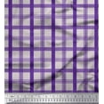 thumbnail image 1 of Soimoi Rayon Fabric Check Check Printed Craft Fabric by the Yard 42 Inch Wide, 1 of 3