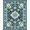 Blue Multi, Pattern 10, variant on ODIKA 8'x10' Washable Area Rug Durable, Non-Slip Entryway Vintage Scrolling Botanical Border Decorative Door Orientalisch for Living Room, Under Sectional, Family