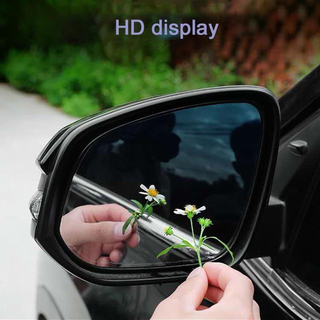 Lente Del Espejo Retrovisor 2 lentes de cristal para espejo retrovisor lateral de coche a prueba de agua para Tesla modelo Y (azul)