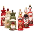 thumbnail image 2 of Cubierta antipolvo para botella de vino, adornos navideños para mesa de cena, regalo de Navidad, adorno para árbol de Año Nuevo, 2024, 2 of 4