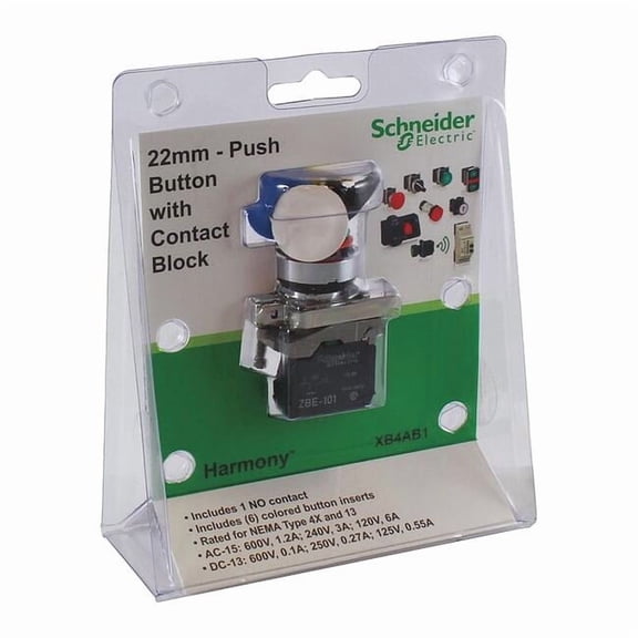 Schneider Electric Push Button Operator, 22 mm, 1NO, Universal XB4AB1