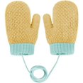 thumbnail image 4 of ZOEZOE 1 Pair Toddler Kids Short Knitted Gloves Winter Thick Fleece Lining Mittens for 1-3 Yrs, 4 of 6