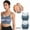 Blue, variant on 2PC Womens Back Sport Bras Padded Strappy Cropped Bras For Yoga Workout Fitness Low Bras Light Sports Bra Sports Bra Small Sports Bra Packs Womens Bras No Underwire Full Coverage Women Push up Bra