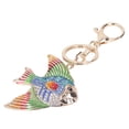 thumbnail image 1 of Glitter Keychain, Blue Fish Keychain For Woman Cute Goldfish Hand Crafted Rhinestones Keychains Metallic Luster Glitter Keychain For Woman Wallet Handbag, 1 of 8