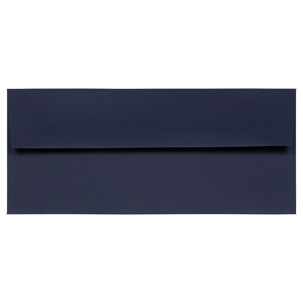 JAM Paper No. 10 Business Stationery Set, 4 1/8 x 9 1/2, Navy Blue, 50/Pack