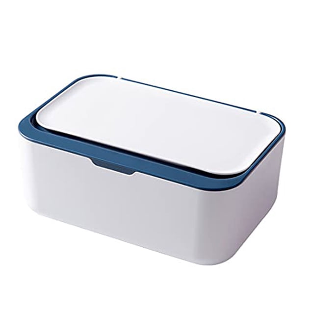 Distributeur de Lingettes Humides, Boîte de Rangement pour Serviettes de Bébé, Conteneur Anti-Poussière pour Maison, Bureau (Gris)