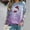 Purple, variant on Tetras Christmas Top for Women,Fashion Women's Casual Long Sleeve Round Neck Printed Ladies Hoodless Sweatshirt,Tops Blouse