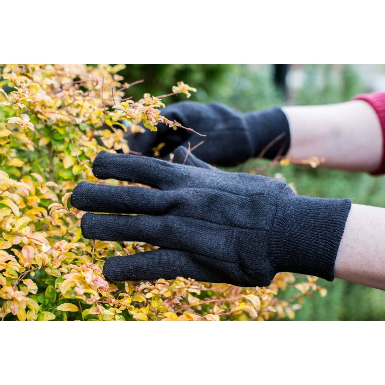 Big Time Products 92273-23 True Grip Cotton Jersey Work Gloves, Brown, Men's,  Large, 3-Pk.