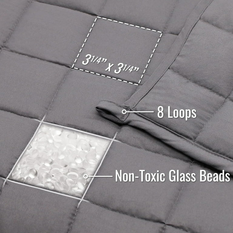 Teler King Weighted Blanket, 80x87 20lb Glass Beads photo 7