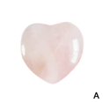 thumbnail image 1 of Heart-shaped Natural Quartz Pocket Palm Healing Gemstone Crystal Decor J9S5, 1 of 9