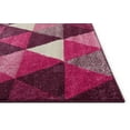 thumbnail image 4 of Well Woven Isometry Purple & Pink Modern Geometric Triangle Pattern 5x7 (5' x 7') Area Rug Soft Shed Free Easy to Clean Stain Resistant, 4 of 6