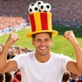 thumbnail image 6 of Gallickan Soccer High Hat Cap, Breathable Fabric Novelty Hat for Soccer Fans, Yellow, 6 of 6