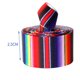 thumbnail image 3 of 5 yardas/rollo 25 63mm sarape mexicano rayas multicolor cinta de grosgrain para hacer lazos para el cabello suministros decoración para fiesta, 3 of 5