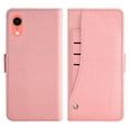 thumbnail image 5 of Wallet Case for iPhone XR, Blocking Card Slot Stand Shockproof TPU Interior Case PU Leather Magnetic Protect Flip Cover Compatible with iPhone XR, Pink, 5 of 5
