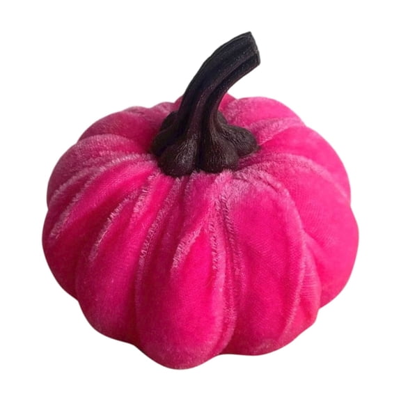 Velvet Pumpkins Fall Decor, Handmade Velvet Pumpkins Decor, Stuffed Fabric Pumpkins for Decorating Fake Pumpkins Harvest Pumpkin, Decorative Pumpkins for Halloween Thanksgiving Decorations