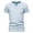 Light blue, variant on Besolor Men's Summer T-Shirts V Neck Button Short Sleeve Basic Tees Casual Slim Workout Sport Tops with Pocket