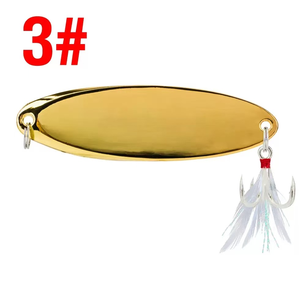 5PC personalized custom style Length and width Fishing Lures Jigs 3D Printing Luya Bait Snakehead Rod Sequins with Hook