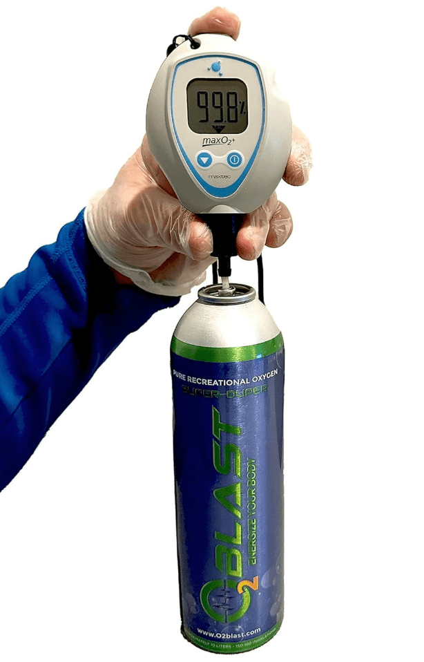 O2 Blast“ Pure Oxygen for Energy, Recovery & Performance - 10-Liter Can with Sanitary Flip Top Cap, Pack of 3