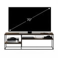thumbnail image 5 of Furinno MORETTI Modern Lifestyle TV Stand, Entertainment Center for TV up to 78 Inch, for Living Room, Bedroom, Brown Walnut, 5 of 5